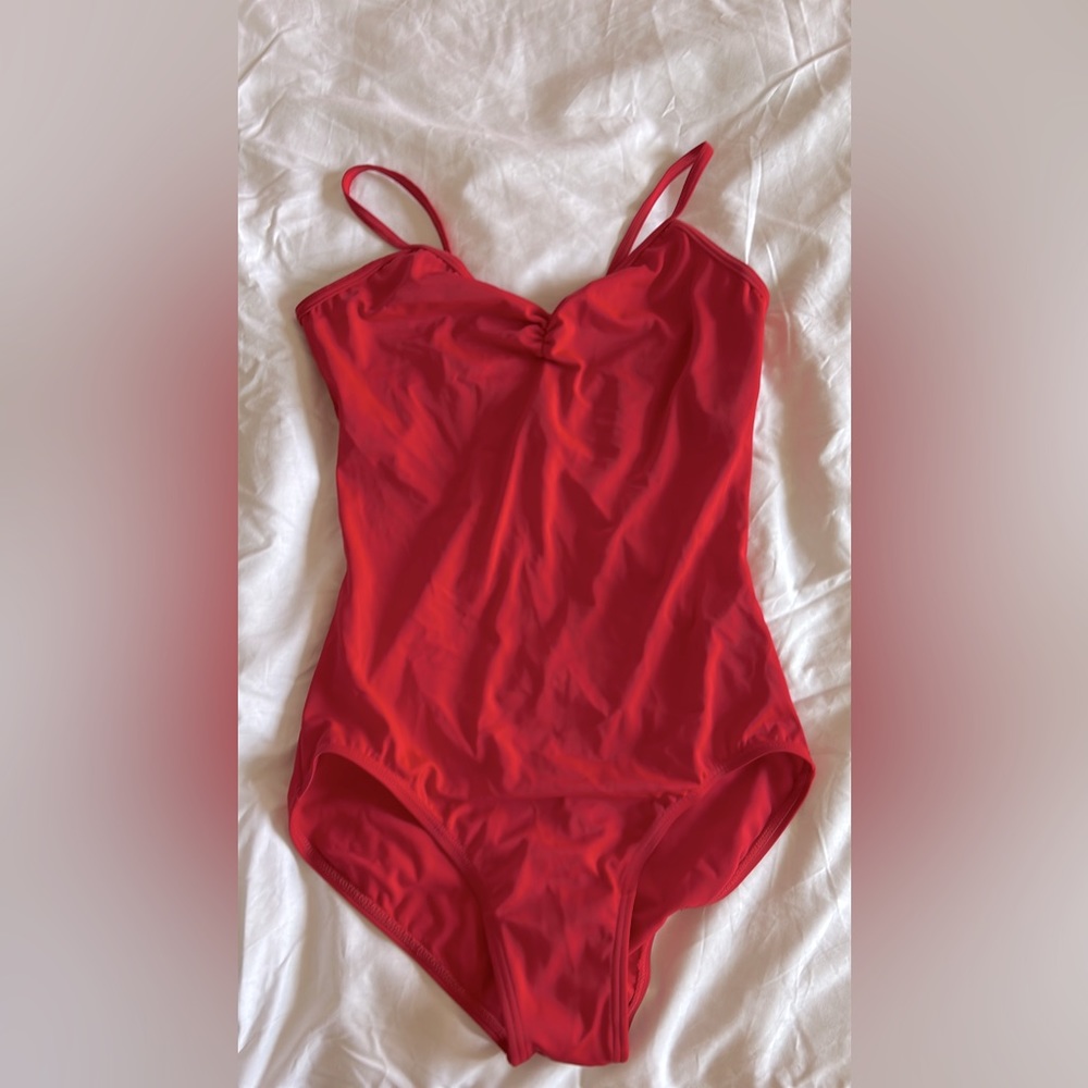 Red adult small leotard